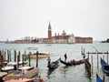 Venice, Italy - March 1, 2019 View of San Giorgio Maggiore Chruch from Piazza San Marco