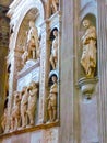 Venice, Italy - May 10, 2014: Detail of sculpture inside of the Scuola Grande di San Giovanni Evangelista in Venice