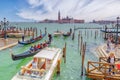 VENICE, ITALY - MAY 12, 2017 : Embankment of the Grand Canal wit Royalty Free Stock Photo