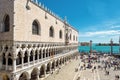 Doge`s Palace in the St Mark`s Square in Venice Royalty Free Stock Photo