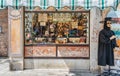 Famous venetian carnival masks store called Ca Macana, located in Dorsoduro are