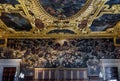 Interior of the Doge`s Palace in Venice, Italy