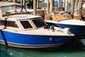 VENICE, ITALY - May 20, 2016: Police boat in Venice Royalty Free Stock Photo