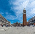 Tourist traffic on Piazza San Marco in Venice