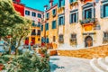 VENICE, ITALY - MAY 12, 2017 : View of the most beautiful places of Venice, narrow streets, houses, city squares. Italy