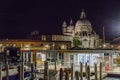 Venice in Italy at night. Royalty Free Stock Photo