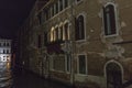 Venice in Italy at night Royalty Free Stock Photo