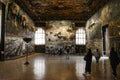 Venice, Italy - 15 Nov, 2022: Anselm Kiefer exhibition in the halls of the Doges Palace, Palazzo Ducale Royalty Free Stock Photo