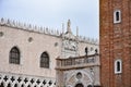 Venice, Italy - 15 Nov, 2022: Exterior of the Doge's Palace and Piazza San Marco Royalty Free Stock Photo