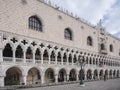 Doges Palace Beautiful Detail Perspective. Venice, Italy Royalty Free Stock Photo