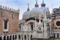 Venice, Italy: Nov 15, 2022: St Marks Basilica from inside the Doge's Palace Royalty Free Stock Photo