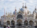 San Marco Cathedral or Basilica Domes. Venice, Italy