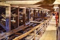 Venice, Italy - Wooden beams in the attic of the Doge's Palace, Palazzo Ducale