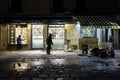 VENICE, ITALY - November 17, 2017: flood acqua alta in Venice, Italy. Venice high water. the terrible consequences of the flood