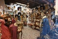 Interior of souvenir shop, Venetian masks for sale