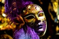 Venetian Carnival Mask, VENICE, ITALY Royalty Free Stock Photo