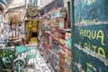 Venice, Italy - November 27, 2018: View of the Famous bookstore in Venice