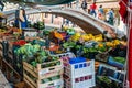 Floating fruit market in Venice, Italy Royalty Free Stock Photo