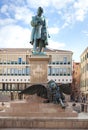 VENICE, ITALY - OCTOBER, 08 2017: Monument of Daniele Manin Royalty Free Stock Photo