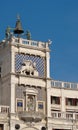 Venice, Italy - October 5, 2023: Zodiac signs on Ancient clock Torre dell'Orologio in Piazza San Marco, Venice Royalty Free Stock Photo