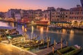 Venice, Italy overlooking boats and gondolas in the Grand Canal Royalty Free Stock Photo