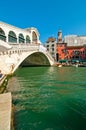 Venice Italy Rialto bridge view Royalty Free Stock Photo