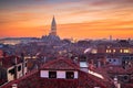 Venice, Italy Rooftop Skyline at Dusk