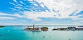 Venice, Italy. San Giorgio Maggiore Island and San Giorgio Maggiore Church Royalty Free Stock Photo