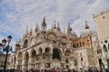 Venice, Italy - 10.12.2021: San Marco square with Campanile and Saint Mark's Basilica. The main square of the old town Royalty Free Stock Photo