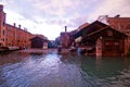 Venice Italy San Trovaso squero view Royalty Free Stock Photo