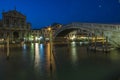 VENICE/ITALY Scalzi Bridge at Night Royalty Free Stock Photo