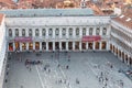 Venice, Italy - September 16, 2019: Aerial view of San Marco square from the Campanile Royalty Free Stock Photo