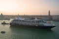 `Azamara Quest` Cruise liner passes the Giudecca Strait. Venice