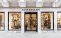 BURBERRY Store in Venice. Fashion and shopping street Calle Larga XXII Marzo