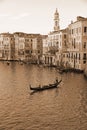 VENICE, ITALY - SEPTEMBER 21: Grand Canal of Venice on September Royalty Free Stock Photo