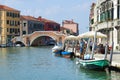 A sunny day at the Ponte dei Tre Archi. Venice, Italy