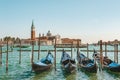 Venice, Italy, September 4, 2018. Venice, city of Italy. View of the canal, the Venetian landscape with boats and gondolas Royalty Free Stock Photo