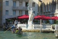 A walk on a gondola in the old town. Venice, Italy Royalty Free Stock Photo