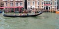 Gondola on the Grand Canal, Venice Royalty Free Stock Photo