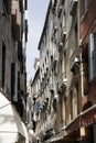 Venice, Italy - Small Alley, Old Building Facade Royalty Free Stock Photo