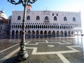 Venice Italy streetlight in Saint Mark Square Royalty Free Stock Photo