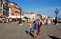 Venice, Italy: Tourists on Riva della Schiavoni Royalty Free Stock Photo
