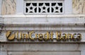 Venice, Italy Uni Credit Bank office in an old building 12/31/2022 Royalty Free Stock Photo