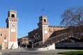 Venetian Arsenal old shipyard in Venice, Italy. Royalty Free Stock Photo