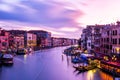 VENICE, ITALY. Venice city panoramic sunset view Royalty Free Stock Photo