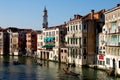 Venice, Italy: View Along the Grand Canal Royalty Free Stock Photo