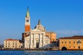 Venice, Italy. View of church San Giorgio Maggiore from Grand ca Royalty Free Stock Photo