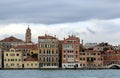 View of Fondamenta Zattere Ai Saloni from Giudecca Canal in Venice