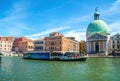 Venice, Italy - 15.08.2018: View of the San Simeone Piccolo San