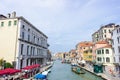 VENICE, ITALY : View of water street and old buildings in Venice, ITALY